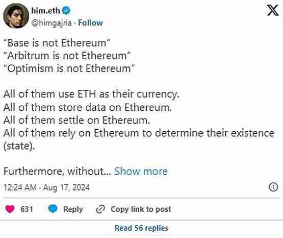 Layer 2与以太坊是共生关系还是割裂关系